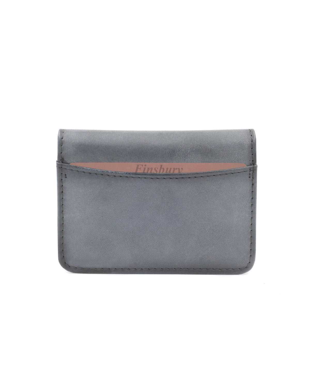 Porte-cartes à Deux Volets Gris