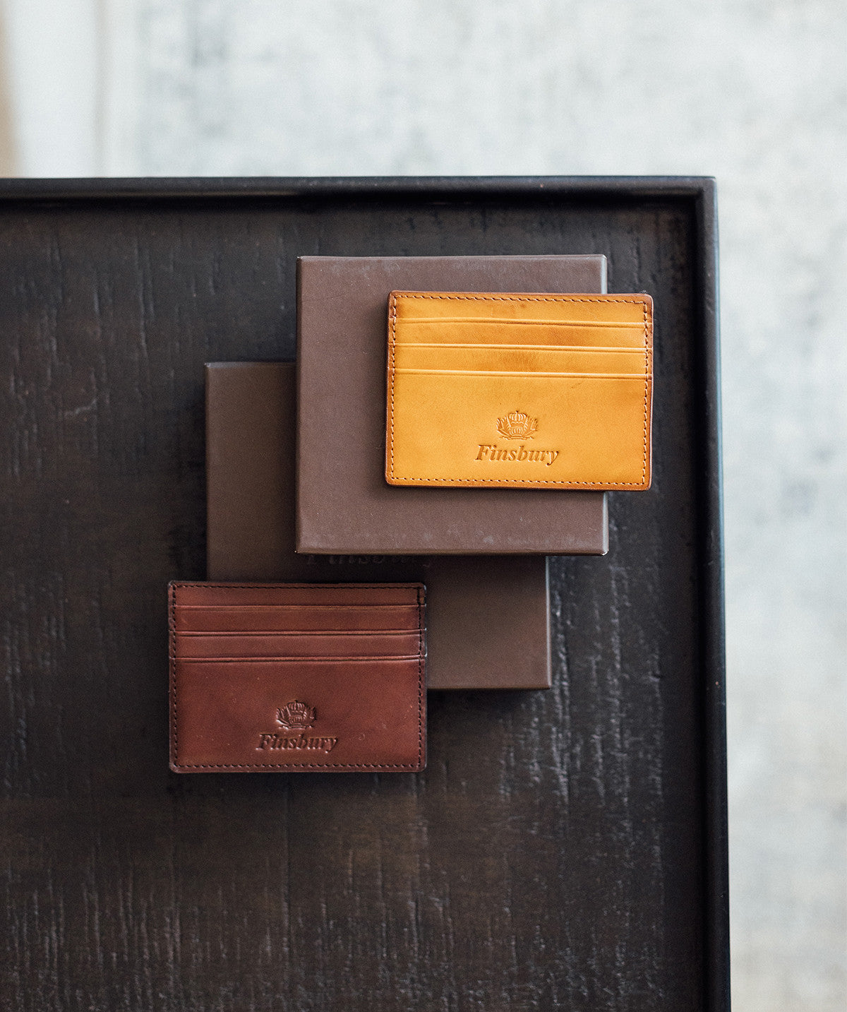 Gold Patina Card Holder