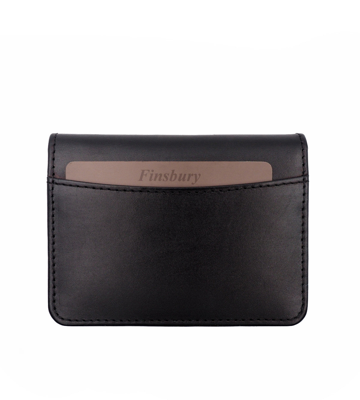 Porte-cartes à Deux Volets Noir