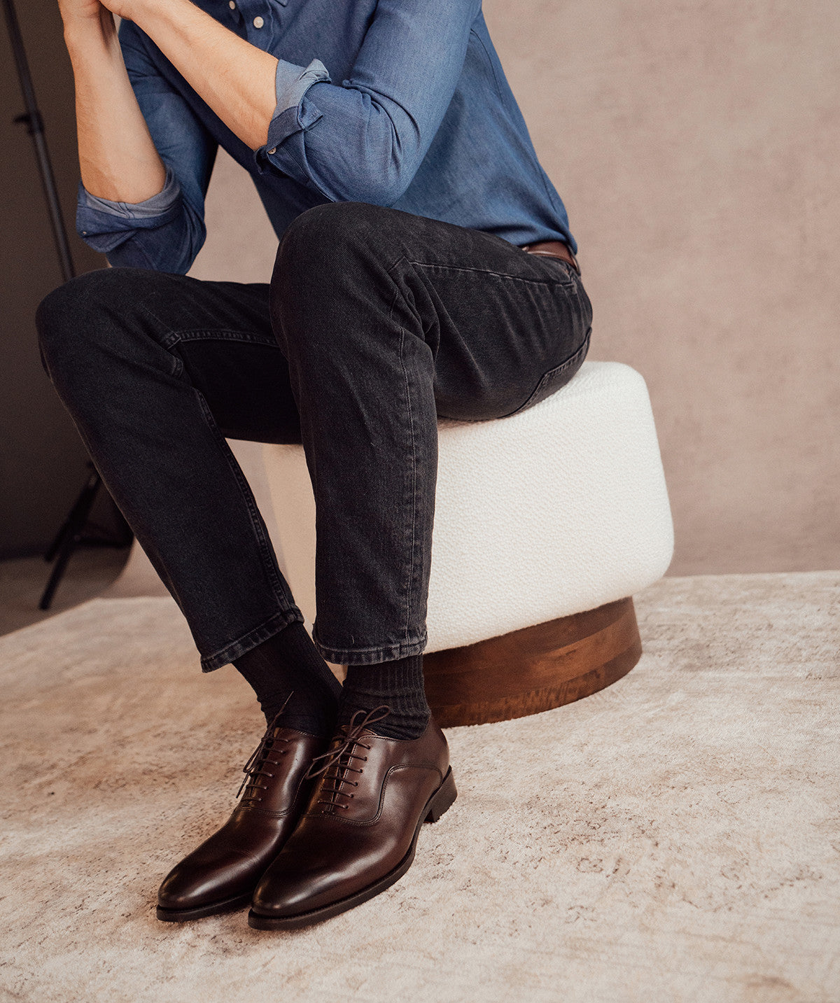 Richelieu ANDREAS Marron Patiné