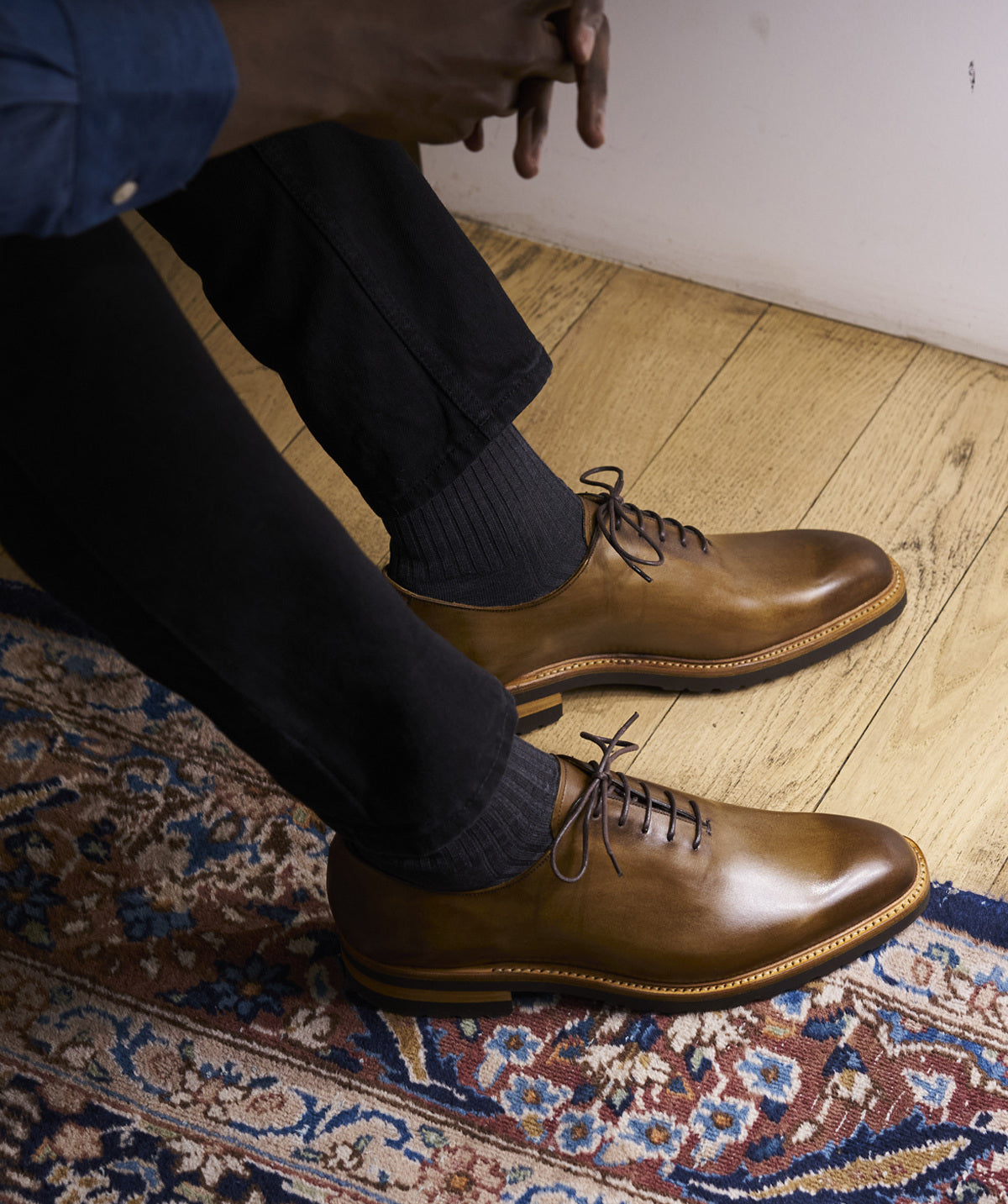 Richelieu SHELBY Marron Patiné