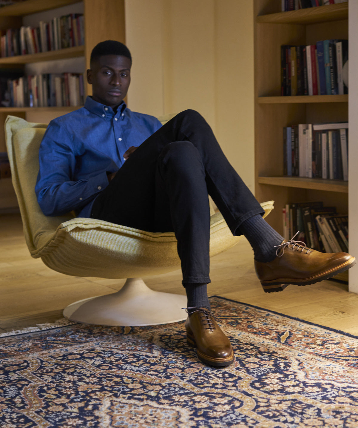 Richelieu SHELBY Marron Patiné