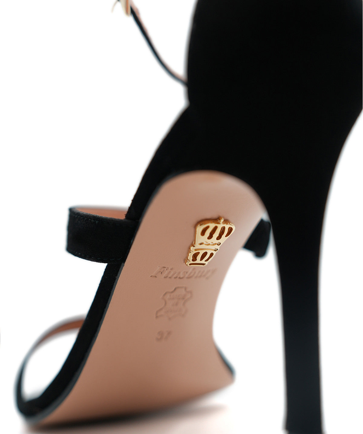 Sandales ELSA Veau Velours Noir