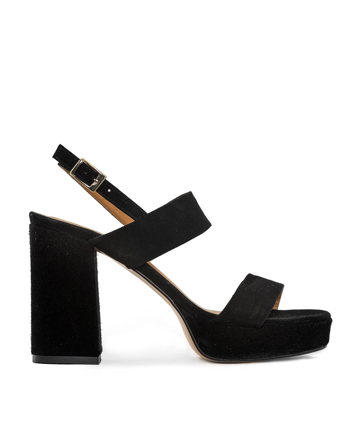 Sandales JANIS Veau Velours Noir
