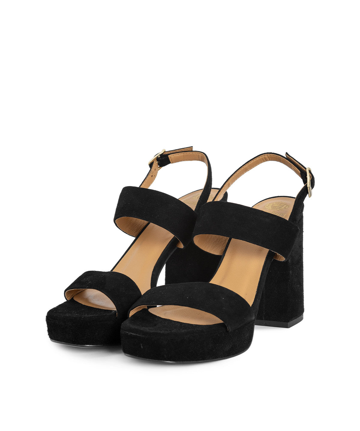 Sandales JANIS Veau Velours Noir