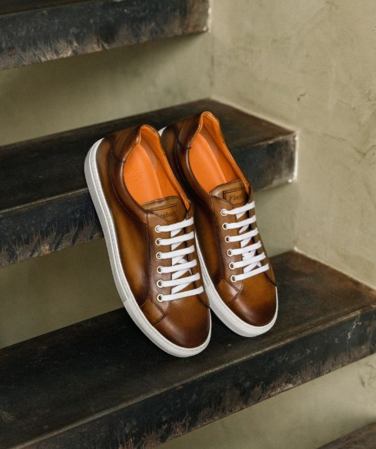 Sneakers JULIAN Marron Patiné