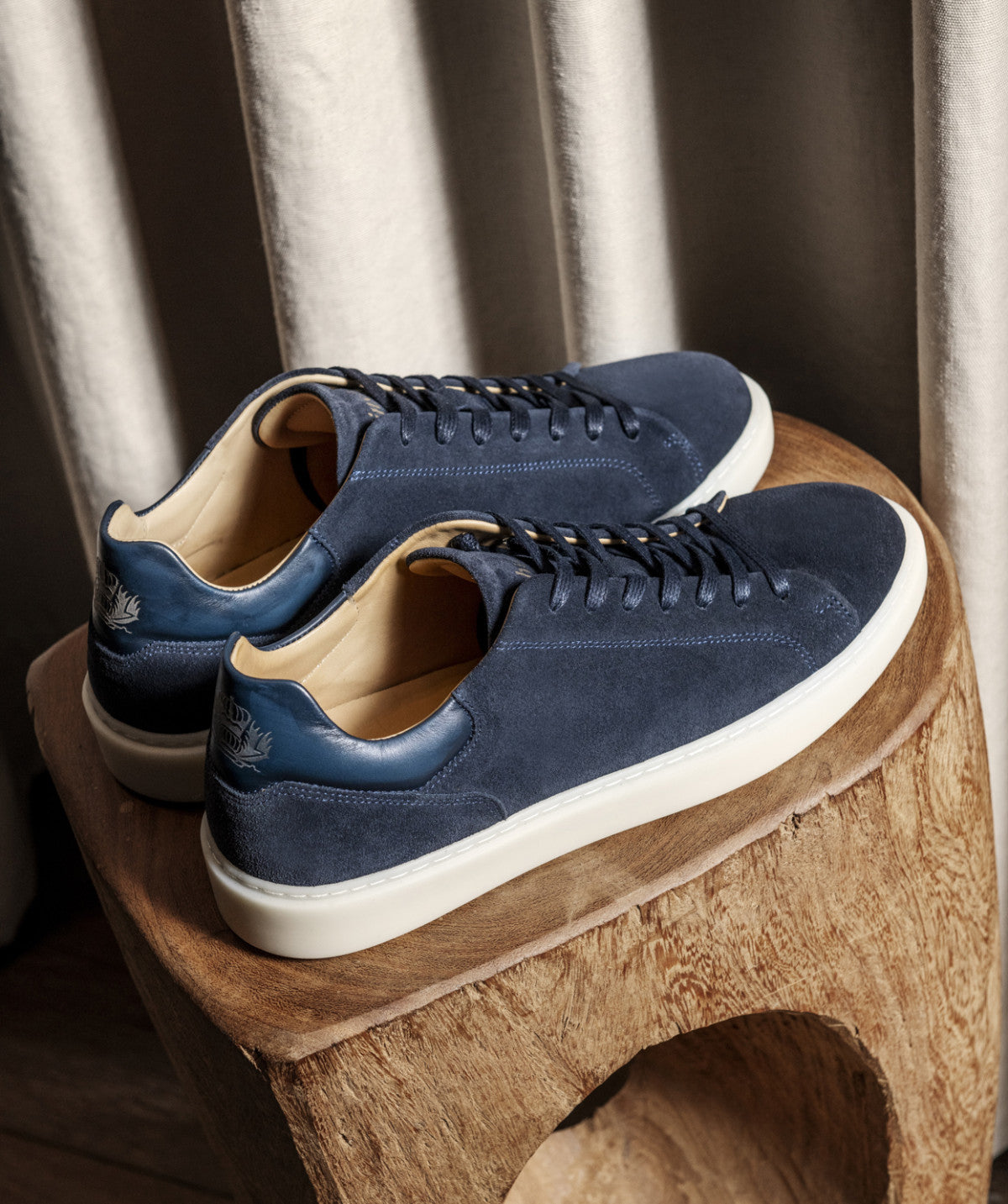 DAYTONA Navy Suede Sneakers