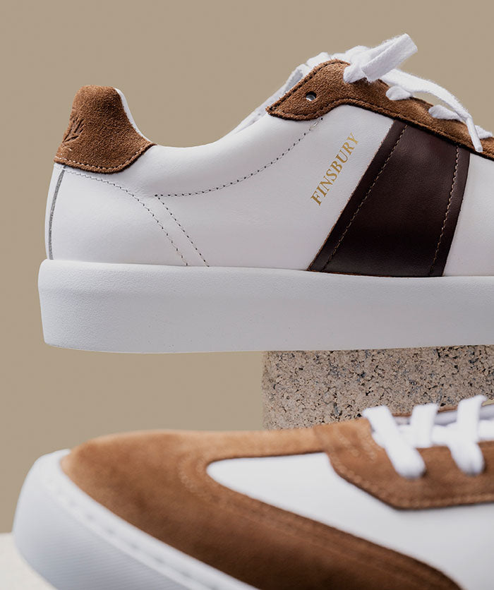 Sneakers LEO Blanc et Marron