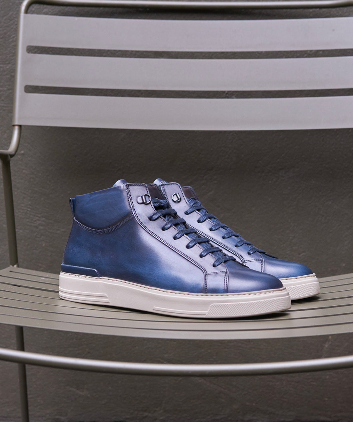 RIVA Blue High Top Sneakers