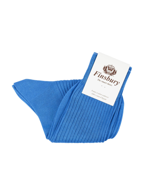 Royal Blue Cotton Socks