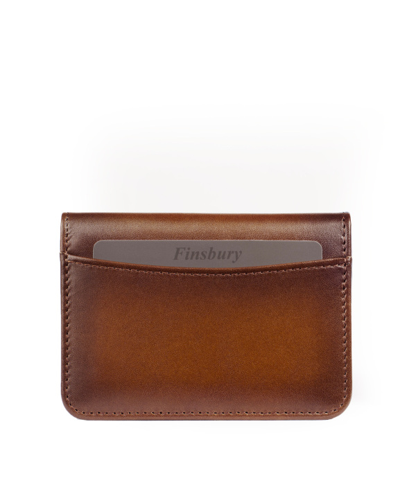 Leather Card Holder Brown Patina
