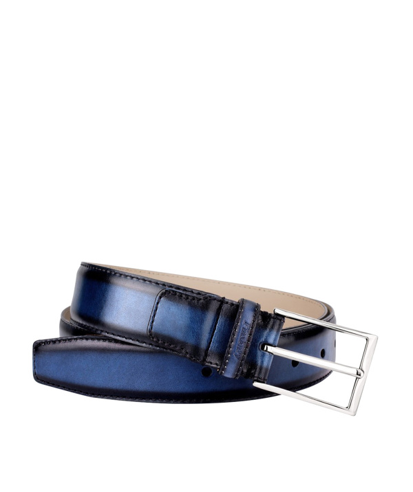 Blue Patina men's Leather Belt