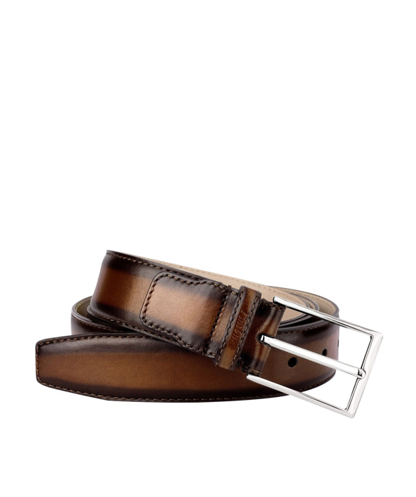 Brown Patina men's Leather Belt