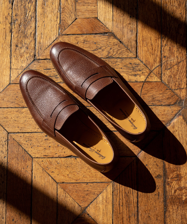 Loafers Marco Grained Brown Patina