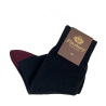 Black and Burgundy Cotton Socks