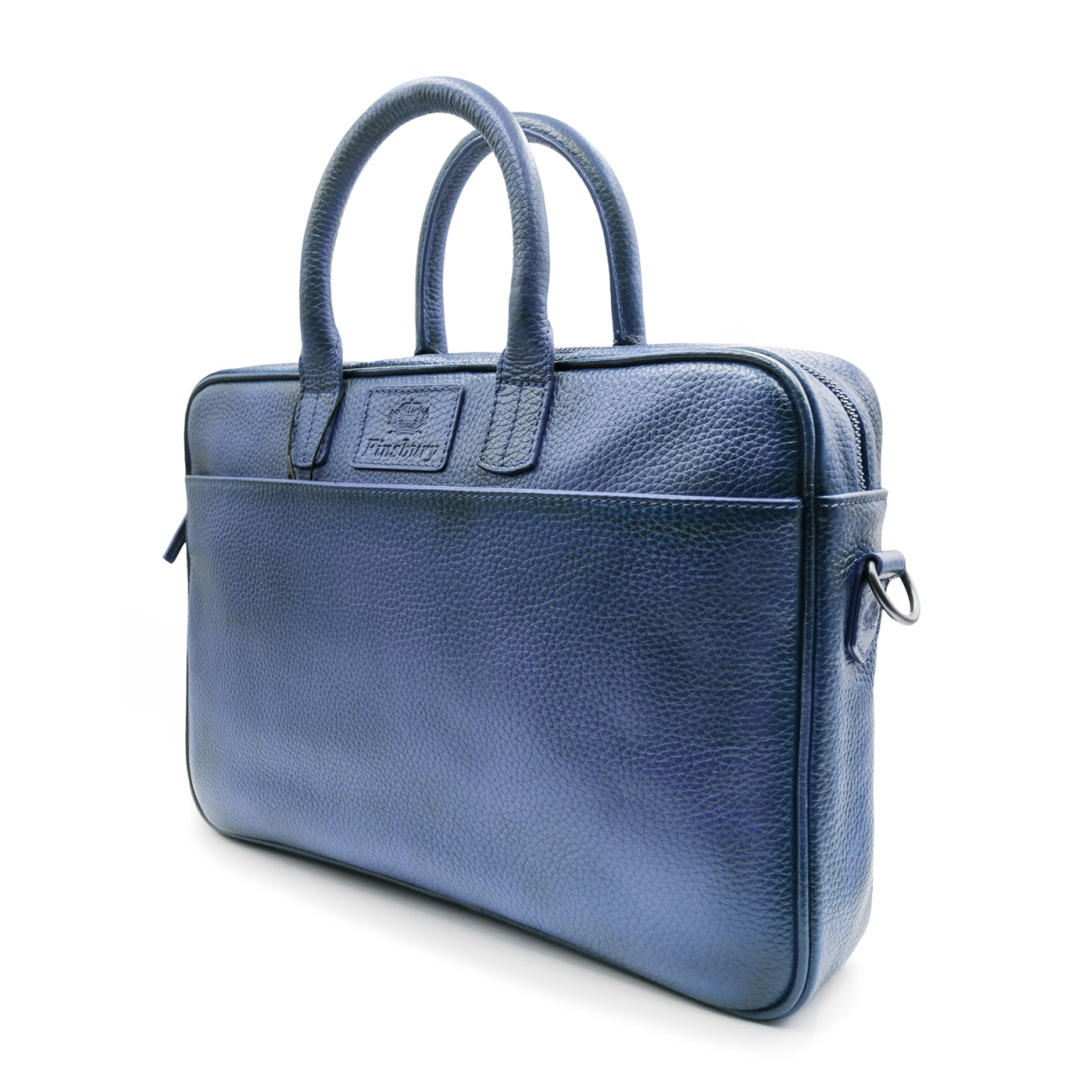 Blue Grene Grained Briefcase