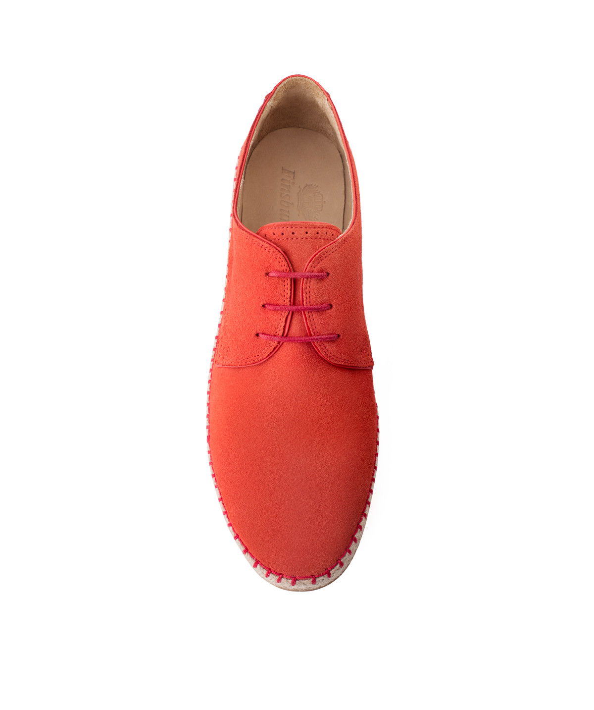 Oxford Shoes California Red Suede - Finsbury Shoes