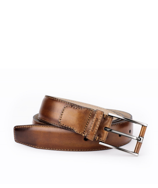 Brown Patina Leather Belt