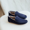 Loafers Lined Homs Light Blue Suede