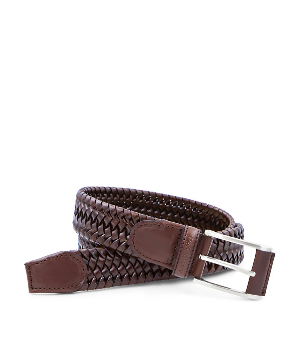 Brown Twisted Leather Belt