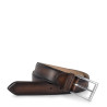 Dark Brown Patina Leather Belt (new model)