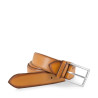 Gold Patina Leather Belt (new model)