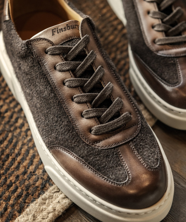 MAGNUS Sneakers felted brown