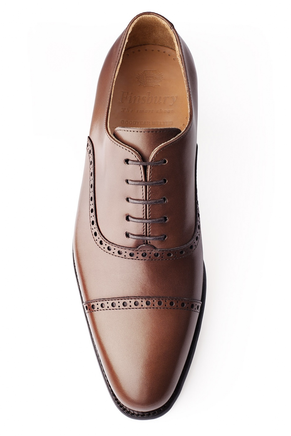 Balmoral Cognac Men's Oxford Shoe - Finsbury Shoes