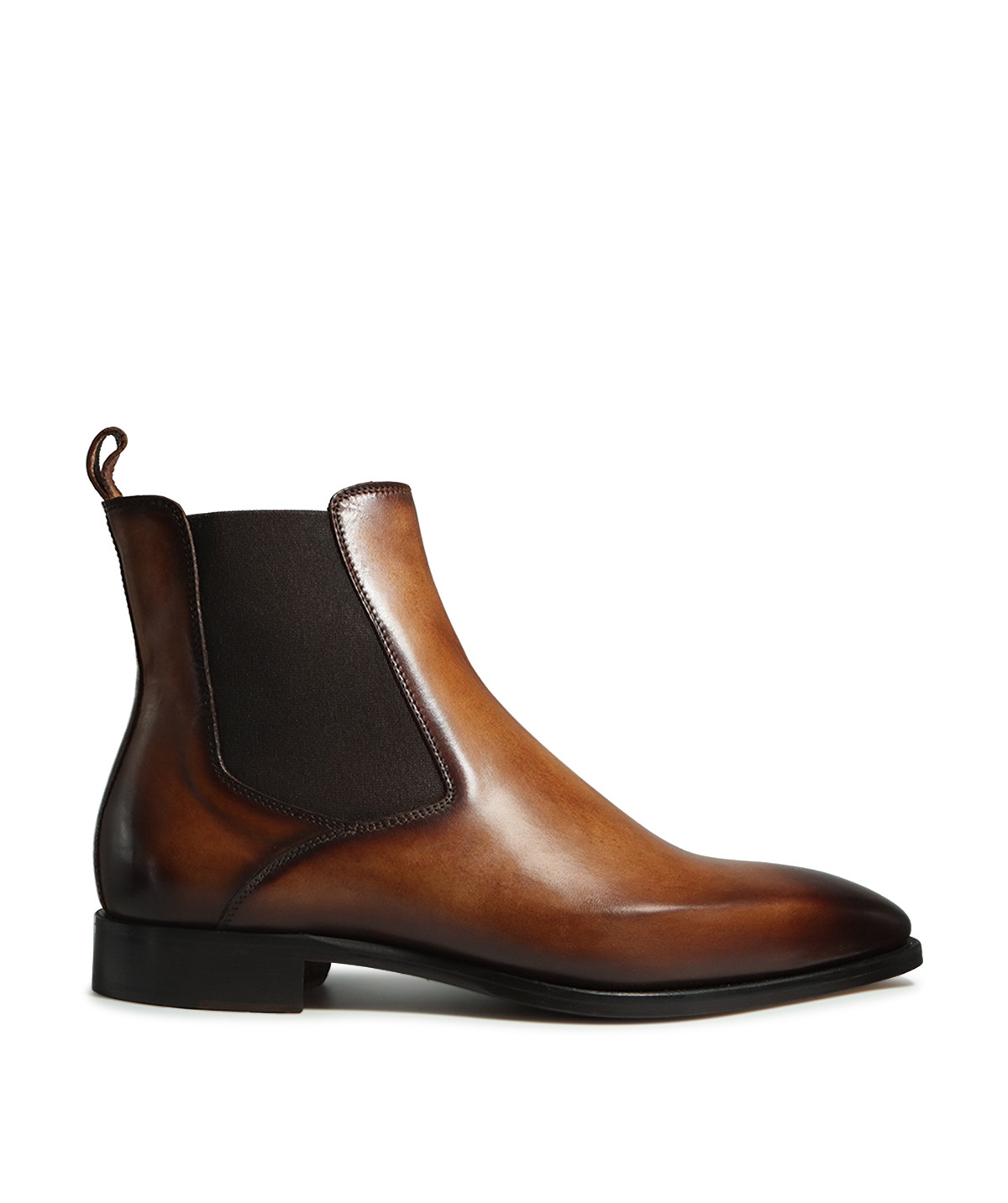 FIRENZE Brown Patina Ankle Boots
