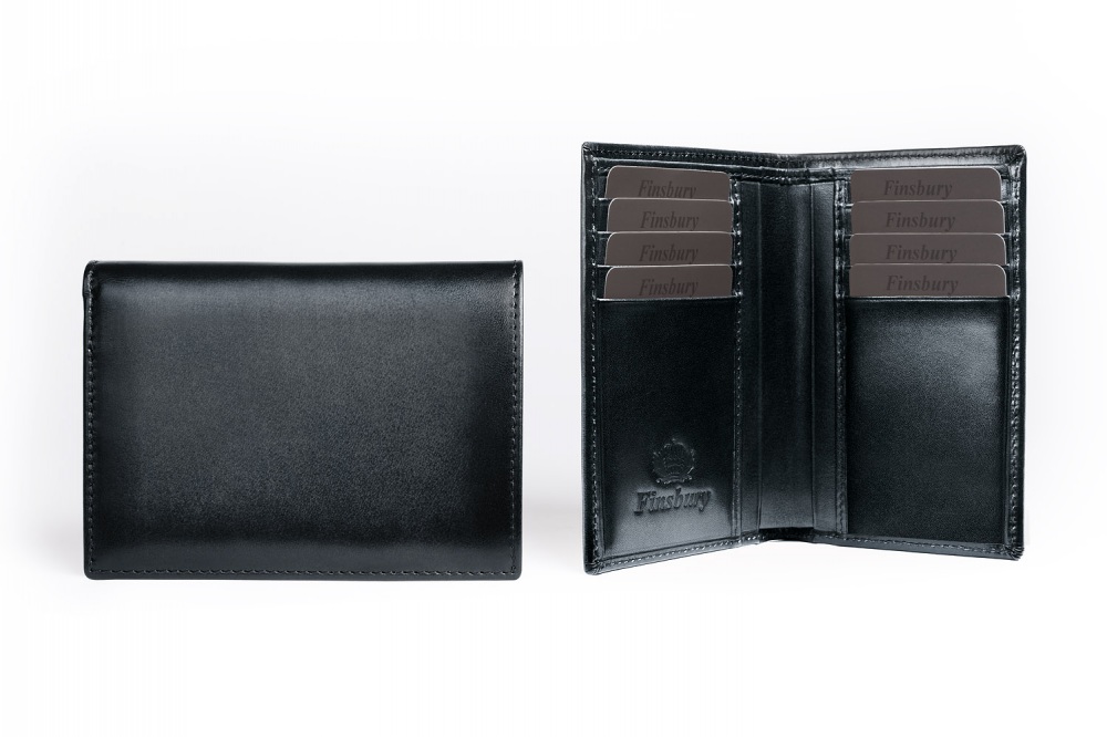 Leather Wallet Black Patina