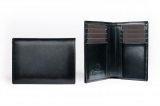 Leather Wallet Black Patina