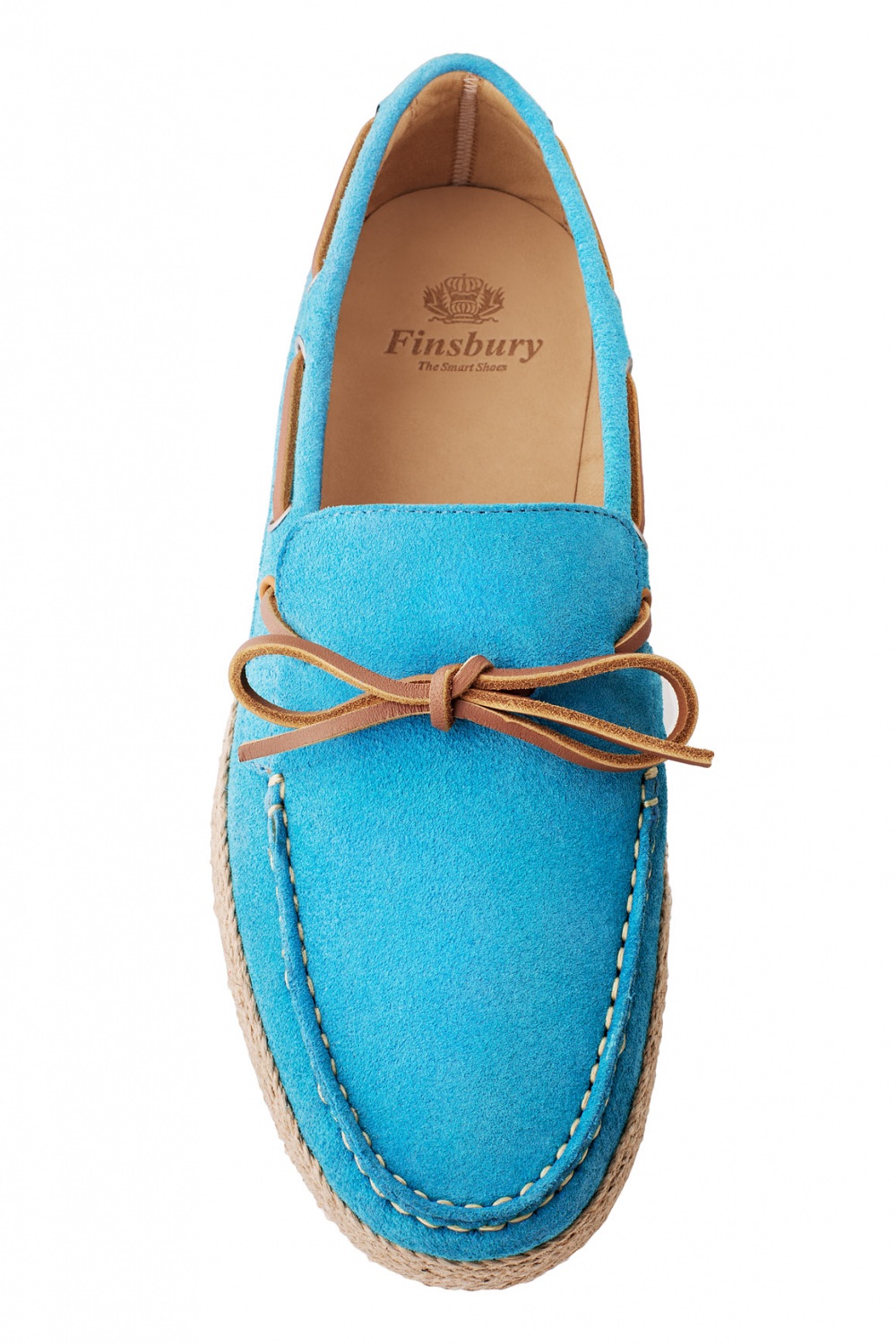 Loafers Panama Turquoise Blue - Fisnbury Shoes
