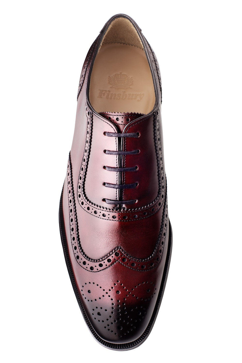 ZACH Burgundy Men's Oxford Shoe Finsbury Shoes