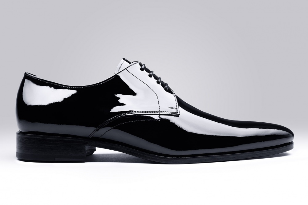 Homme Derbies à Lacets Formel Business Chaussures British Lacets Cuir Verni T944 