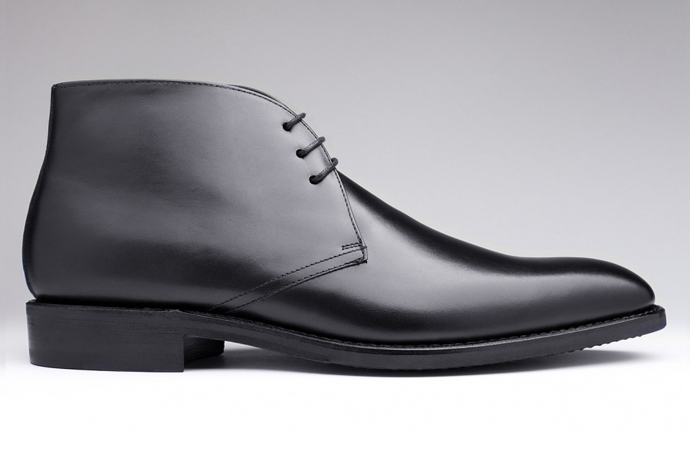 Chukka Black Men's Boots - Finsbury Shoes