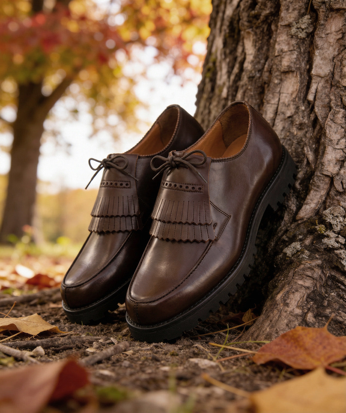 LEONIE Derbies Brown