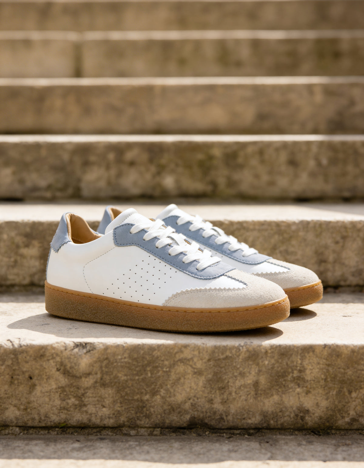 Sneakers JANE Ciel et Blanc