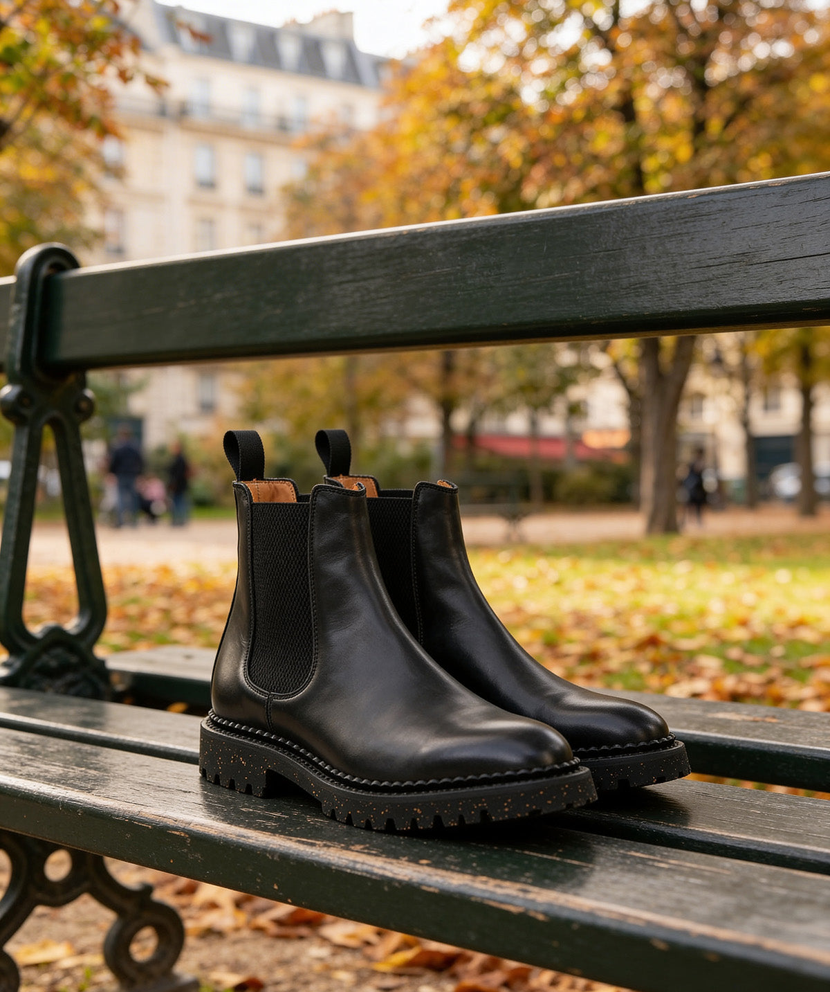 FULHAM Black Ankle Boots