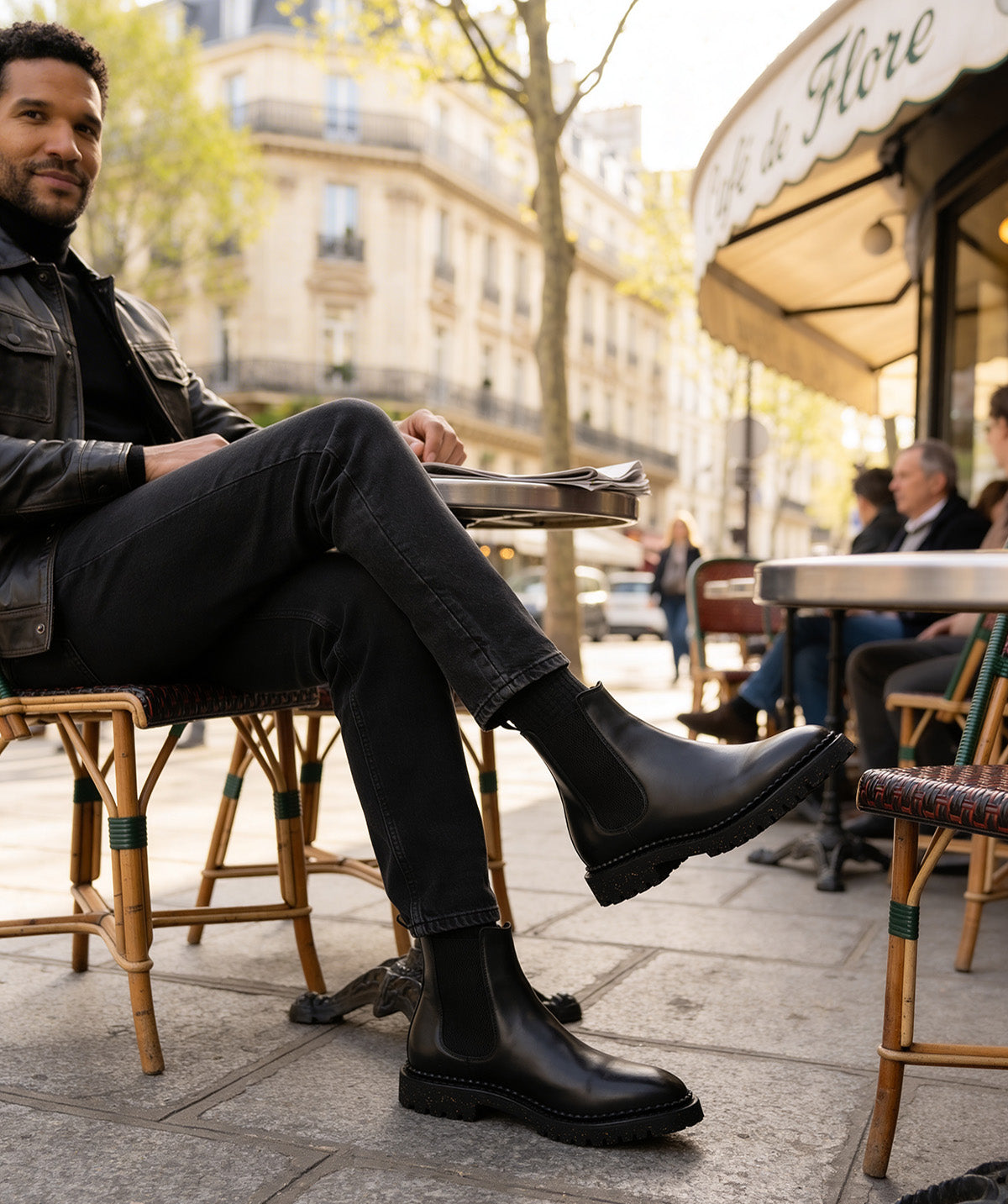 FULHAM Black Ankle Boots - Finsbury Shoes