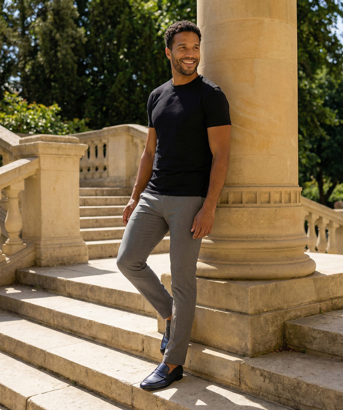 Mocassin CLAYTON Bleu Patiné