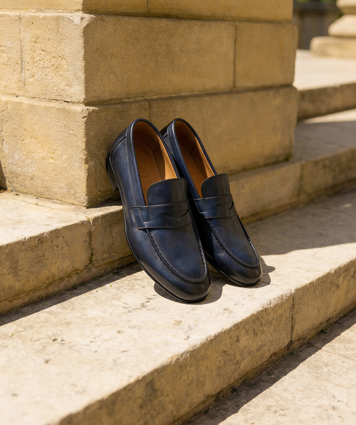 Mocassin CLAYTON Bleu Patiné