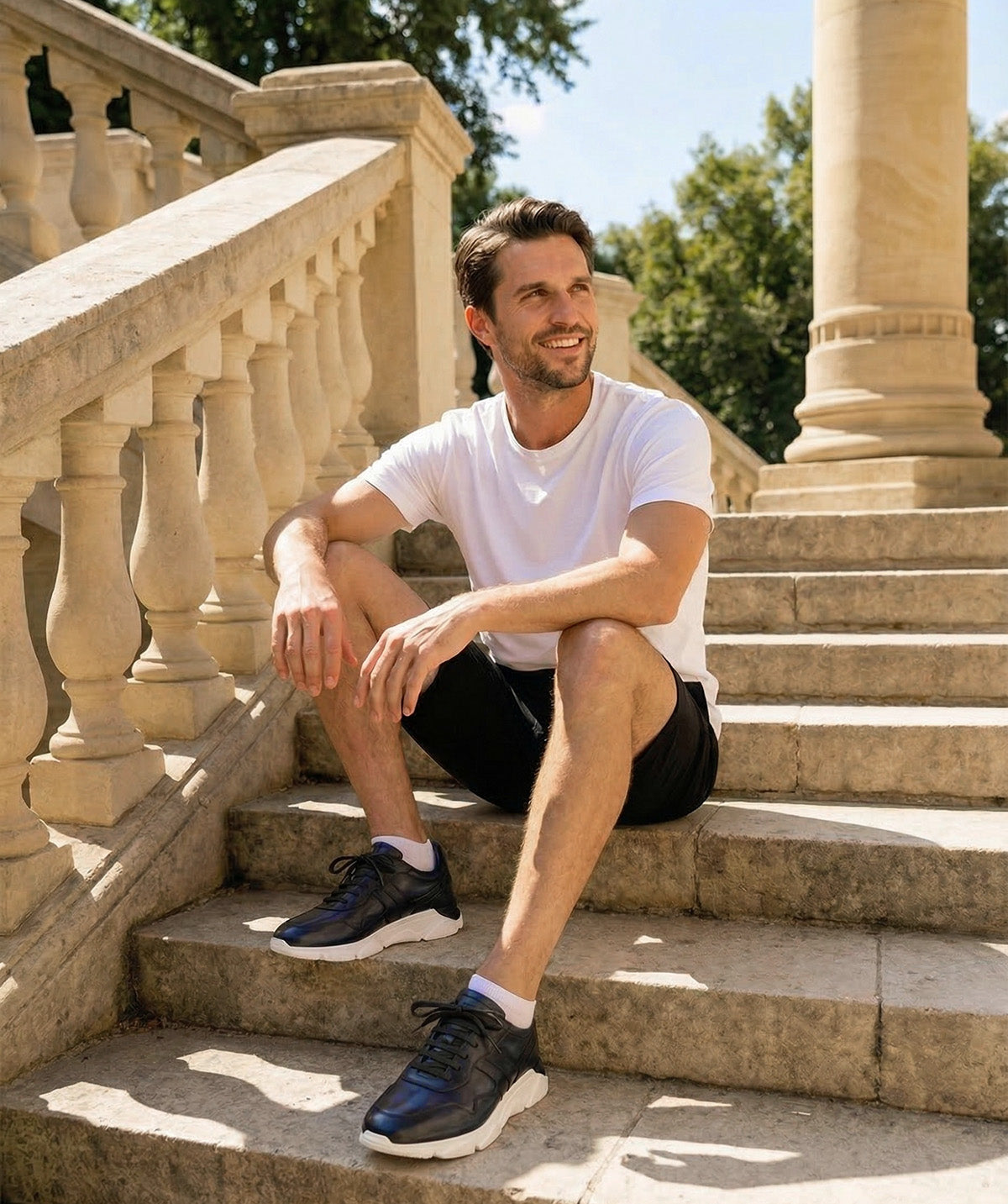 Sneakers PAOLO Bleu Patiné