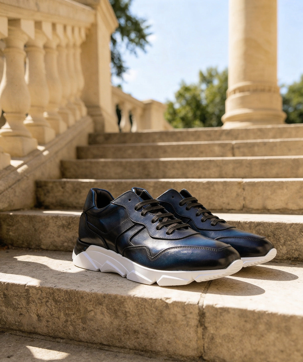 Sneakers PAOLO Bleu Patiné