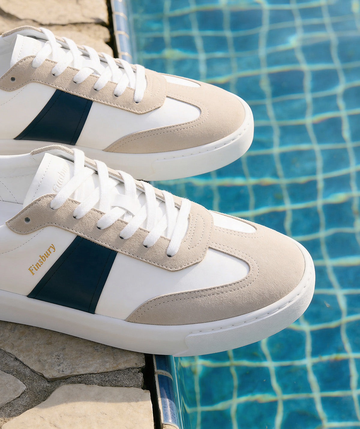 Sneakers LEO Blanc et Bleu