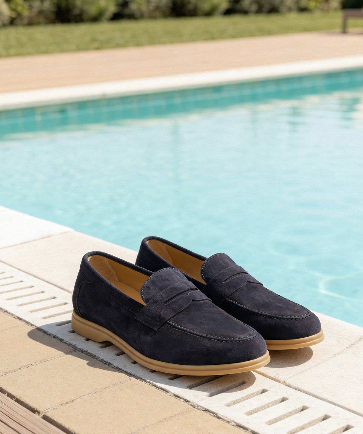 Mocassin PORTOBELLO Daim Bleu Marine
