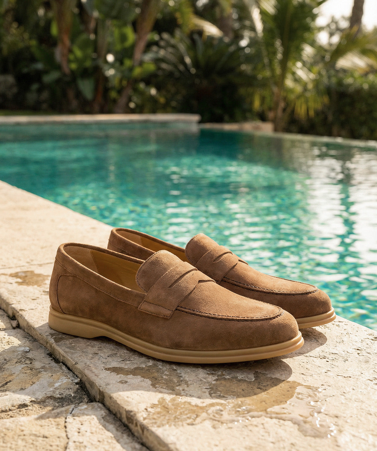Mocassin PORTOBELLO Daim Noisette