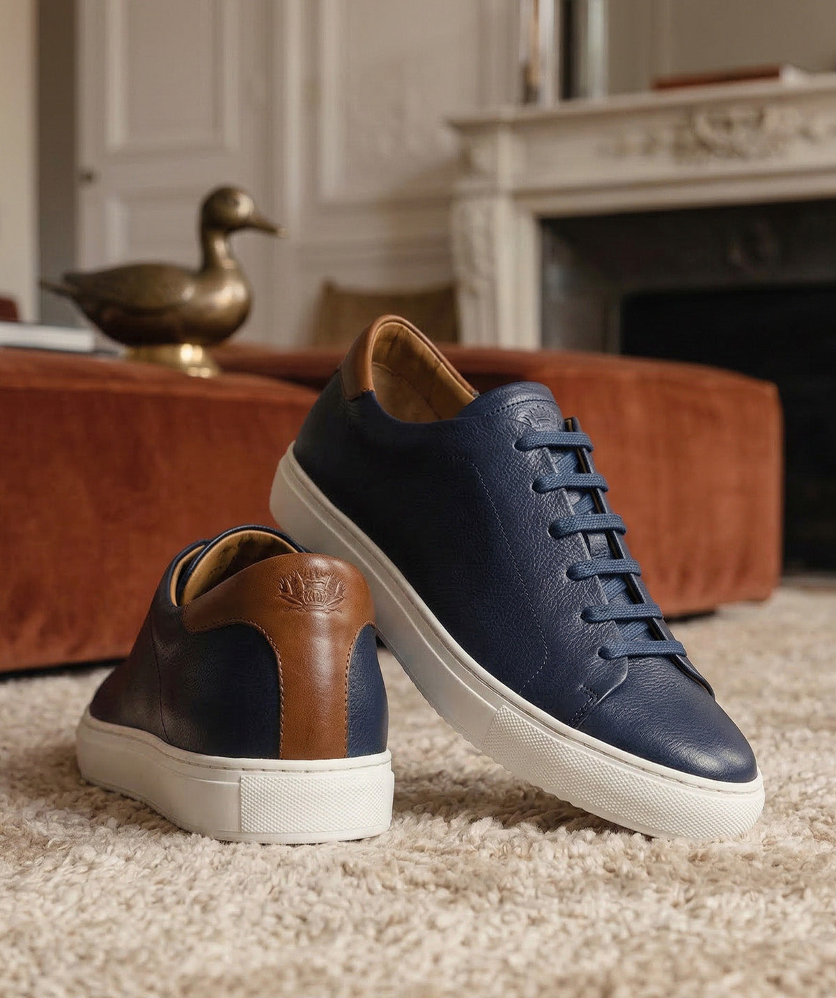 Sneakers MURPHY Grainé Marine