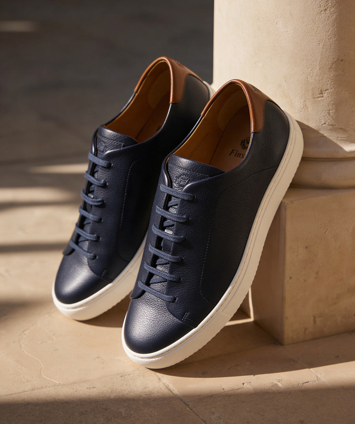 Sneakers MURPHY Grainé Marine