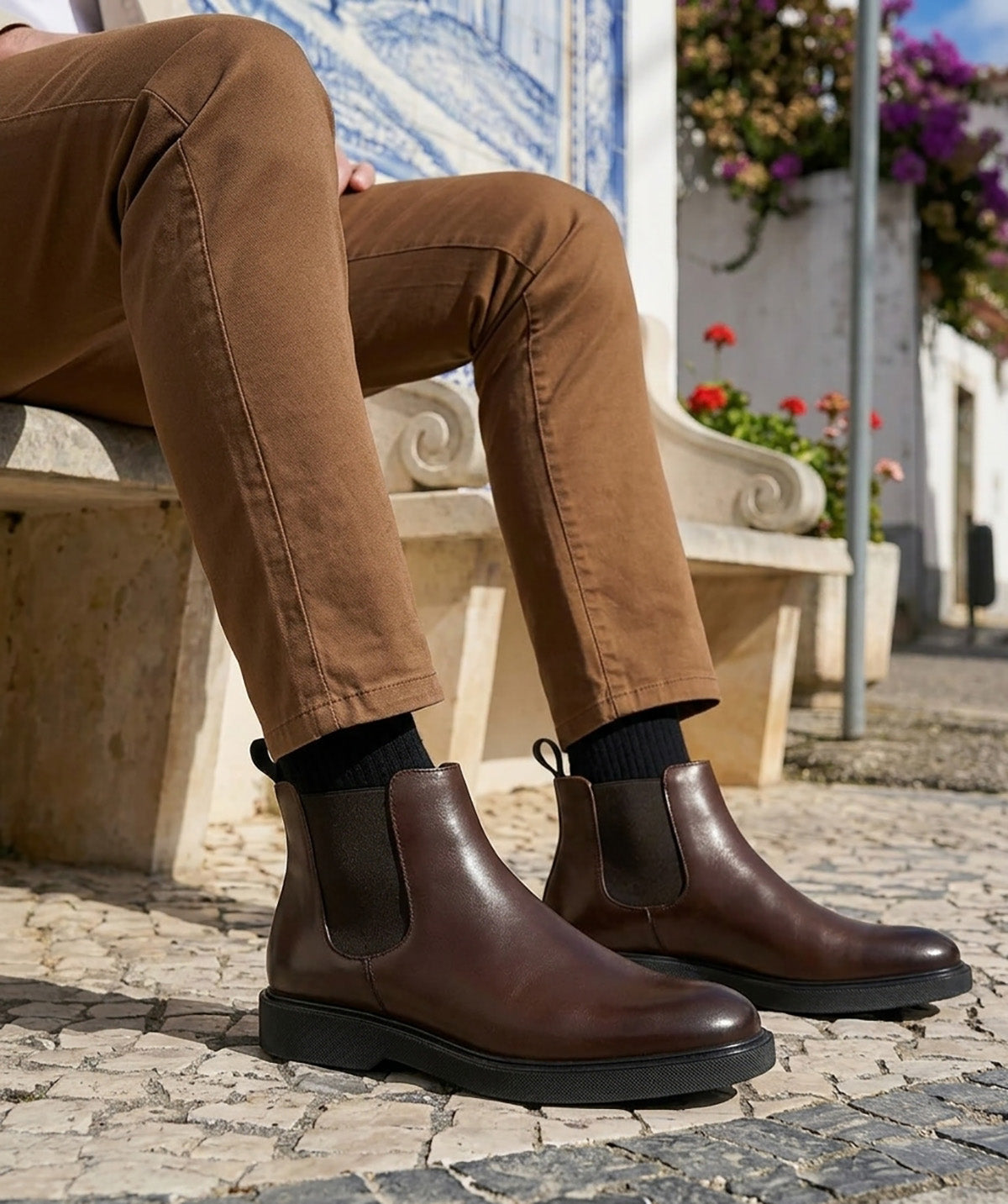 Bottines ANTON Marron