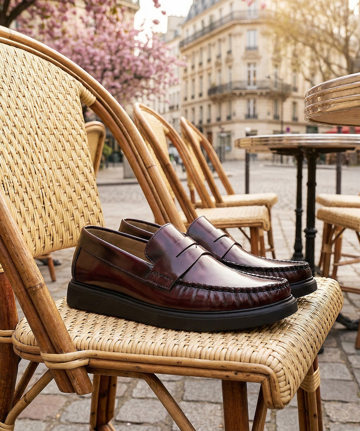 Mocassins EDUARDO Bordeaux Lisse